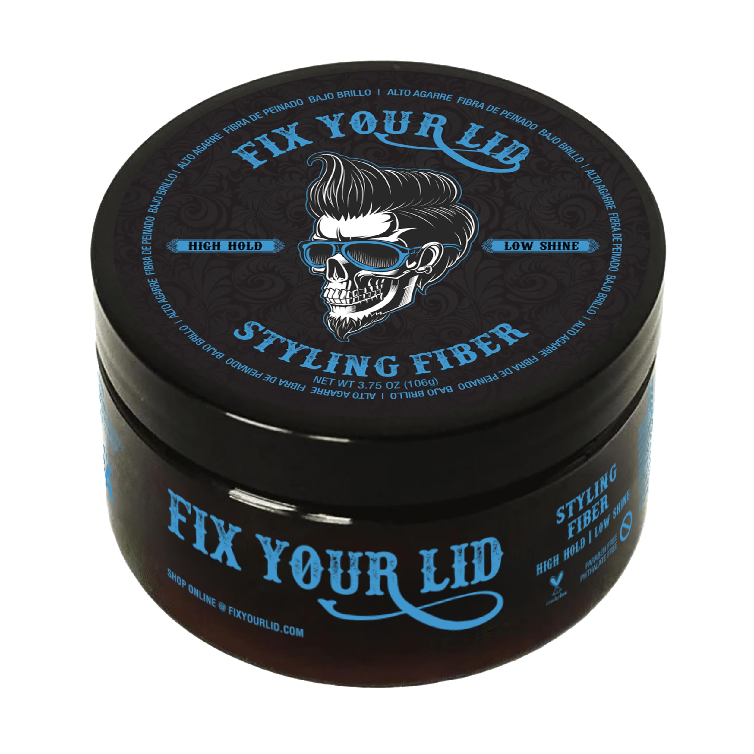 Fix Your Lid fibre coiffante pour hommes, cheveux courts, maintien fort et look texturé durable
