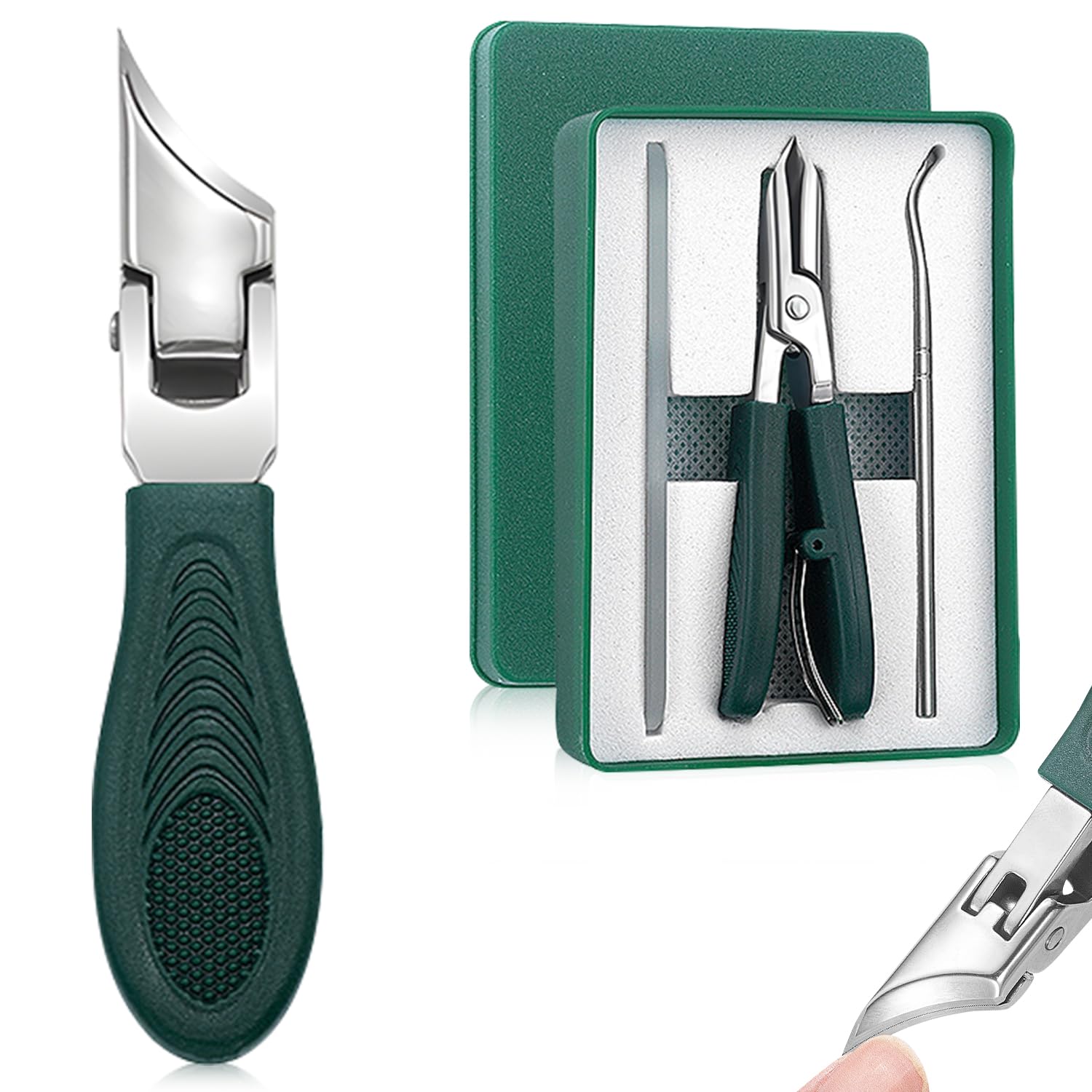 Fiyadwzh bec d'aigle – coupe-ongles à manche longue précise pour ongles épais