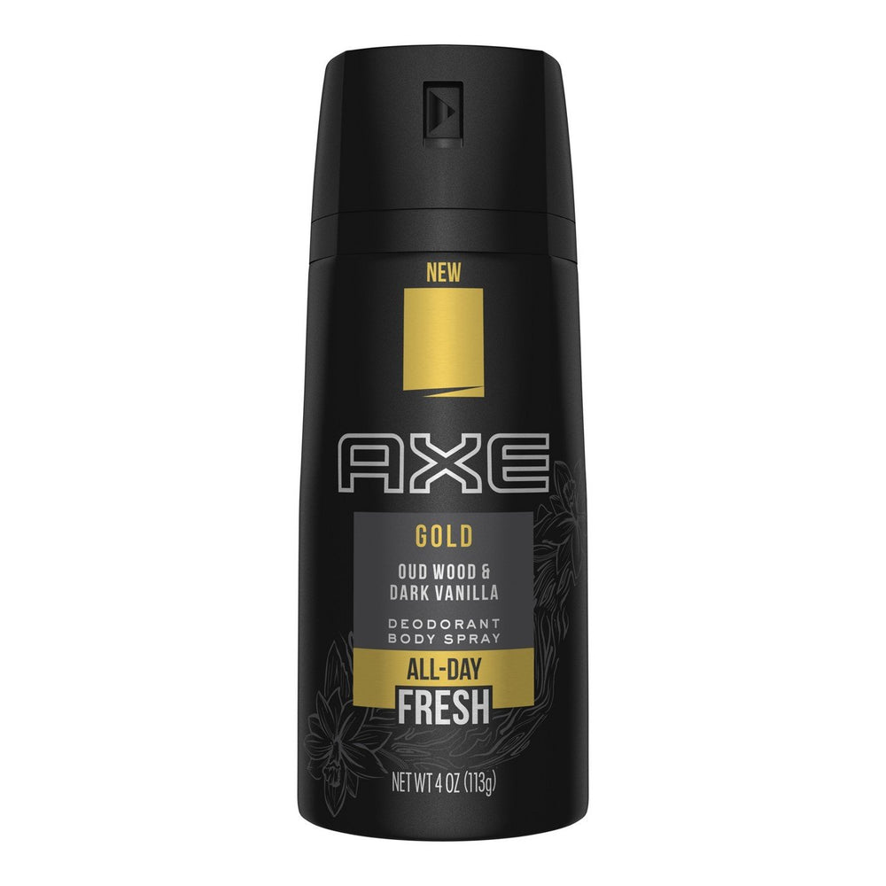 Axe Gold Oud Wood et Dark Vanilla – flacon élégant et parfum sophistiqué pour homme