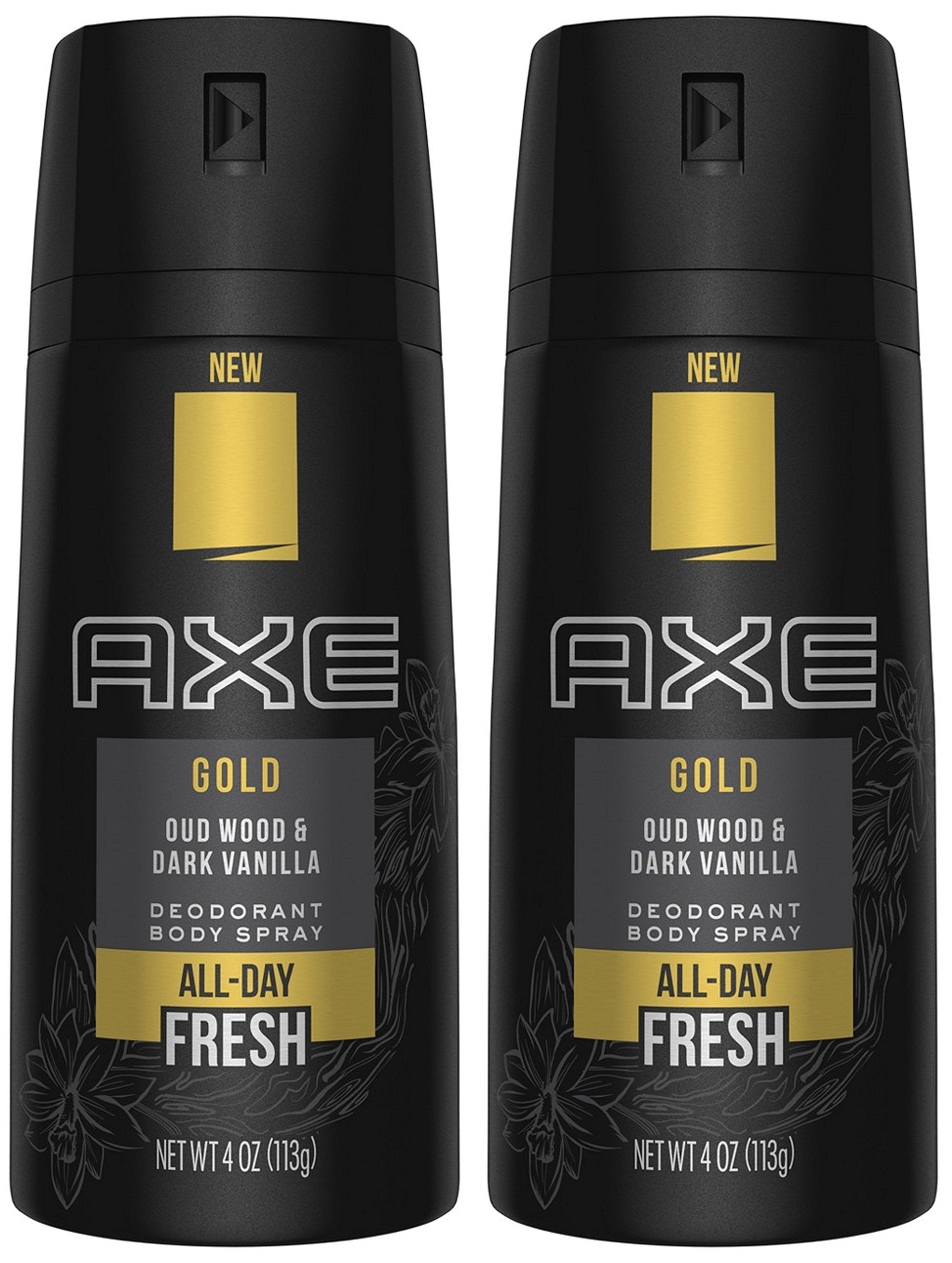 Axe Gold Oud Wood et Dark Vanilla – pulvérisateur pour une fraîcheur durable toute la journée