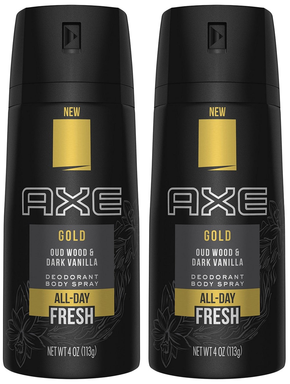 Axe Gold Oud Wood et Dark Vanilla – pulvérisateur pour une fraîcheur durable toute la journée