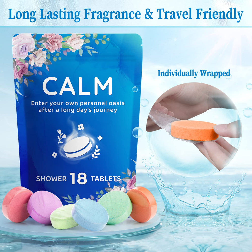 Tablette douche Fizzgarden lavande, parfum apaisant pour une routine zen.