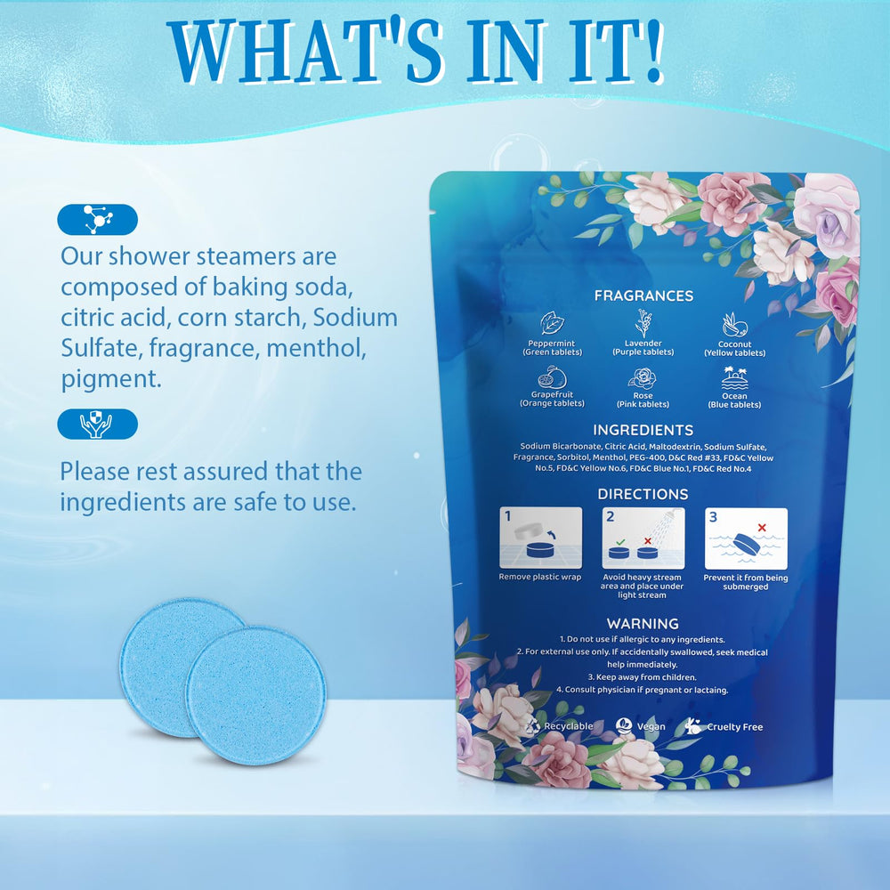 Tablette douche Fizzgarden mer, notes marines qui enveloppent la pièce.