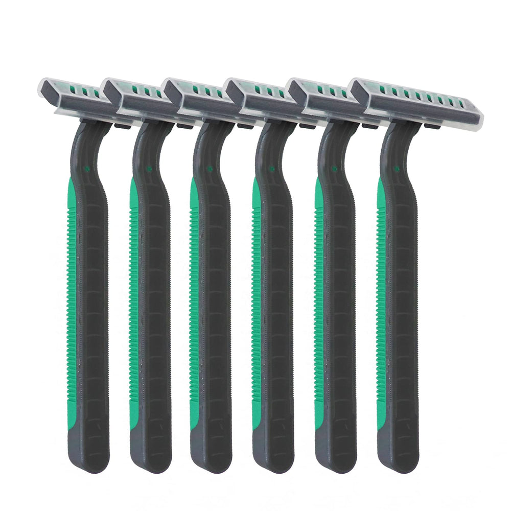 Rasoir FKYzixeh double lames en acier inoxydable pour coupe durable