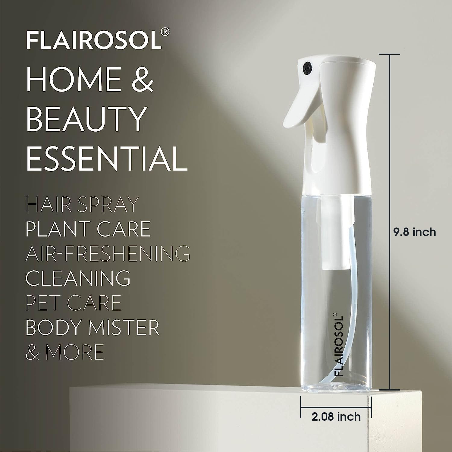 Capacité 300 ml FLAIROSOL permet recharge et usages répétés.