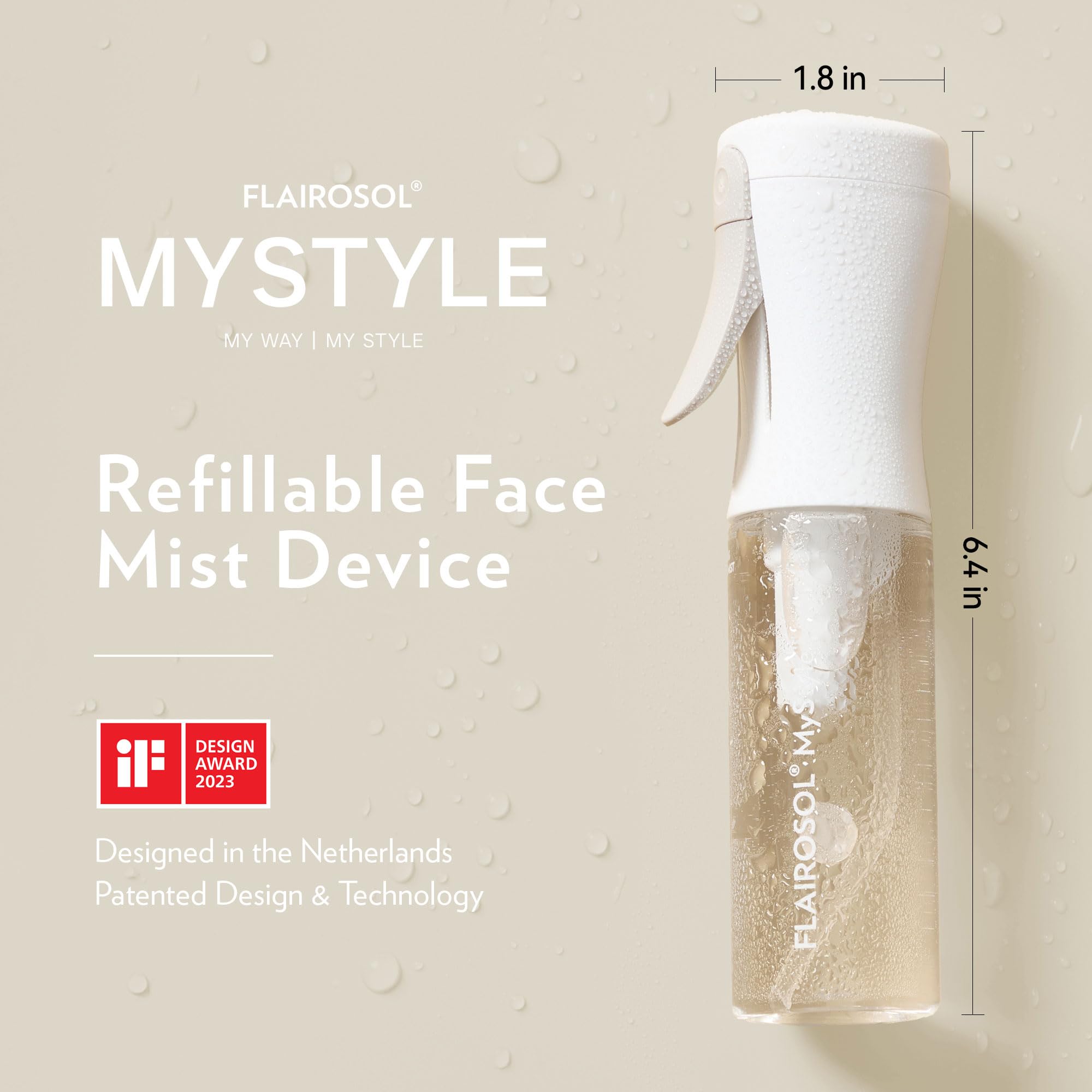 FLAIROSOL MyStyle design ergonomique pour prise en main naturelle