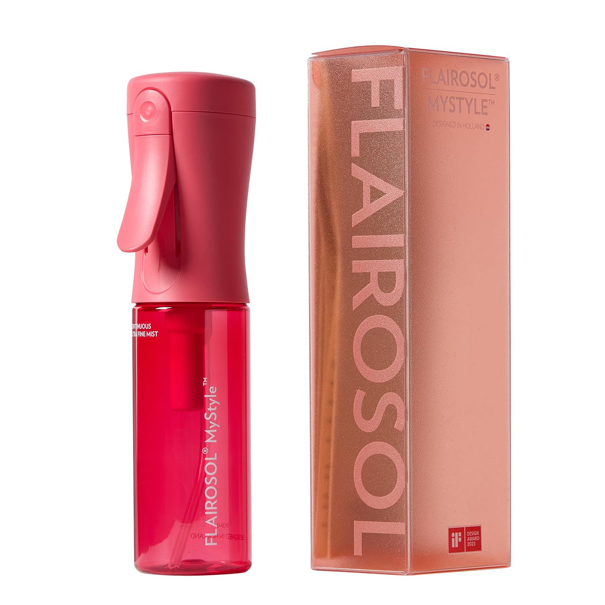 FLAIROSOL MyStyle vaporisateur compact rose pour voyage et fraîcheur.