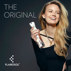 Le spray continu FLAIROSOL offre une couverture uniforme pour cheveux et plantes.