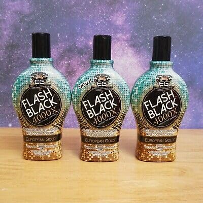Flash Black European Gold 4000X peau nourrie et douce avec une finition dorée