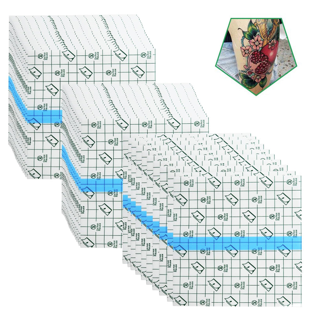 Flatoedu pansement film tatouage transparent 6x6, protection légère