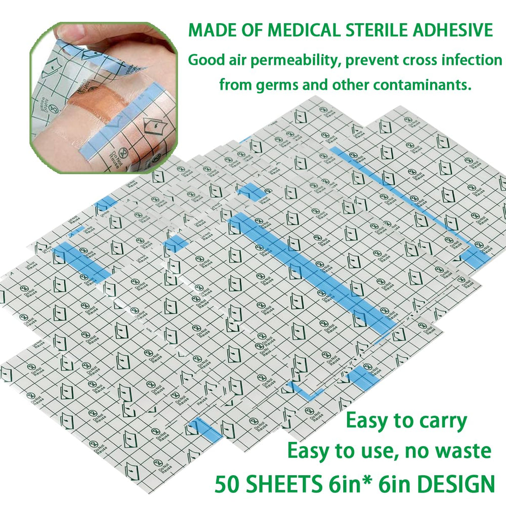 Flatoedu pellicule adhésive tatouage 6x6, protection légère