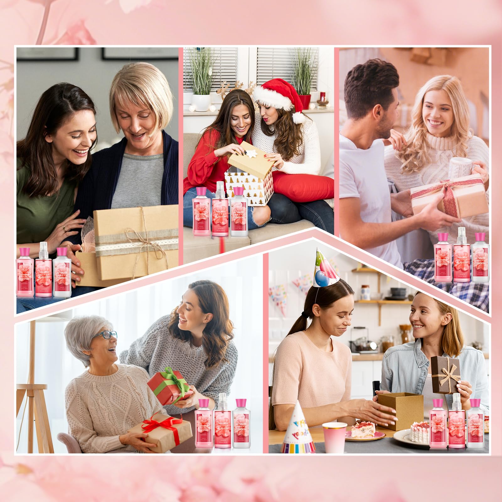 Ensemble fleur cerisier japonaise: moment bien-être à portée de main