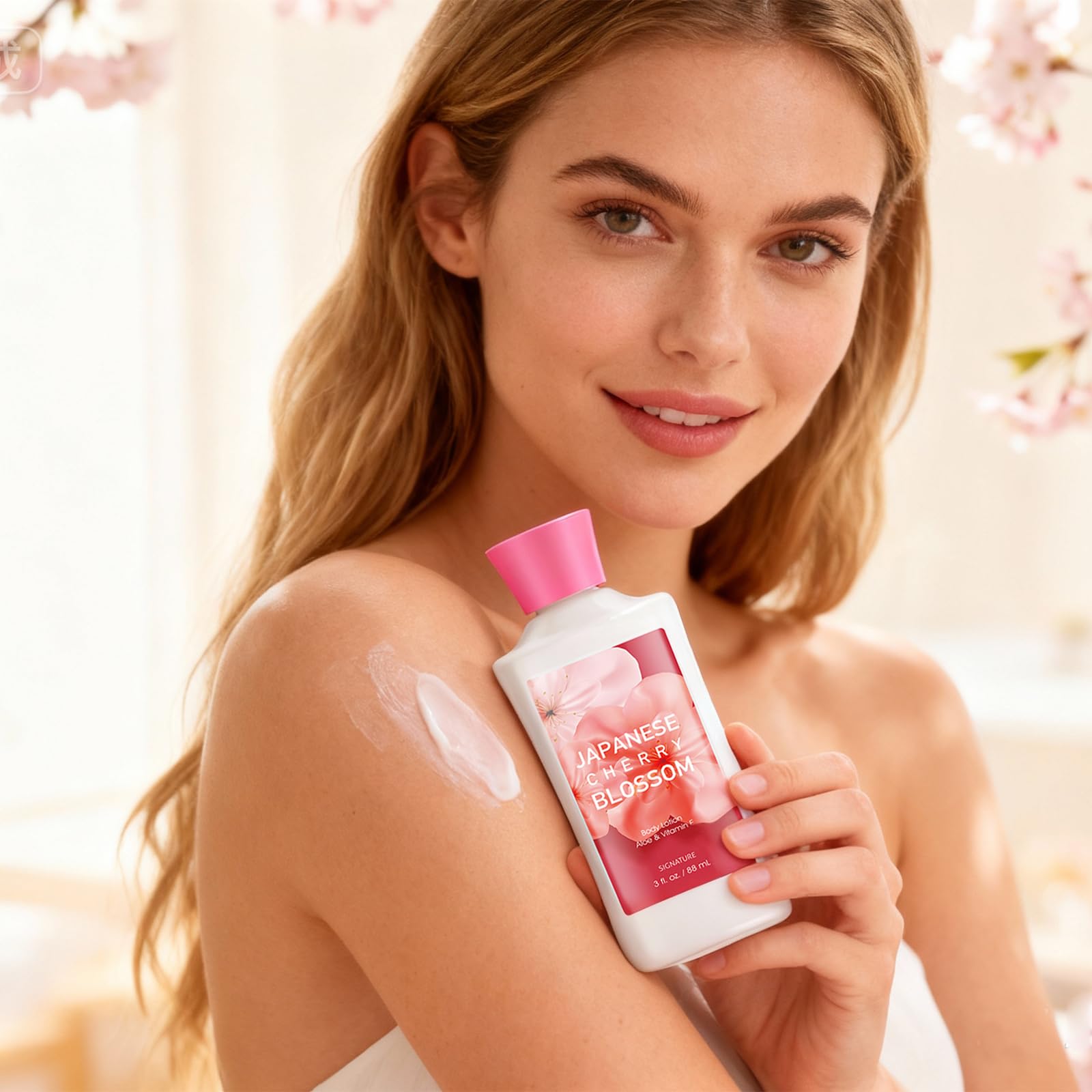 Ensemble fleur cerisier japonaise: rituel soin quotidien facile et agréable