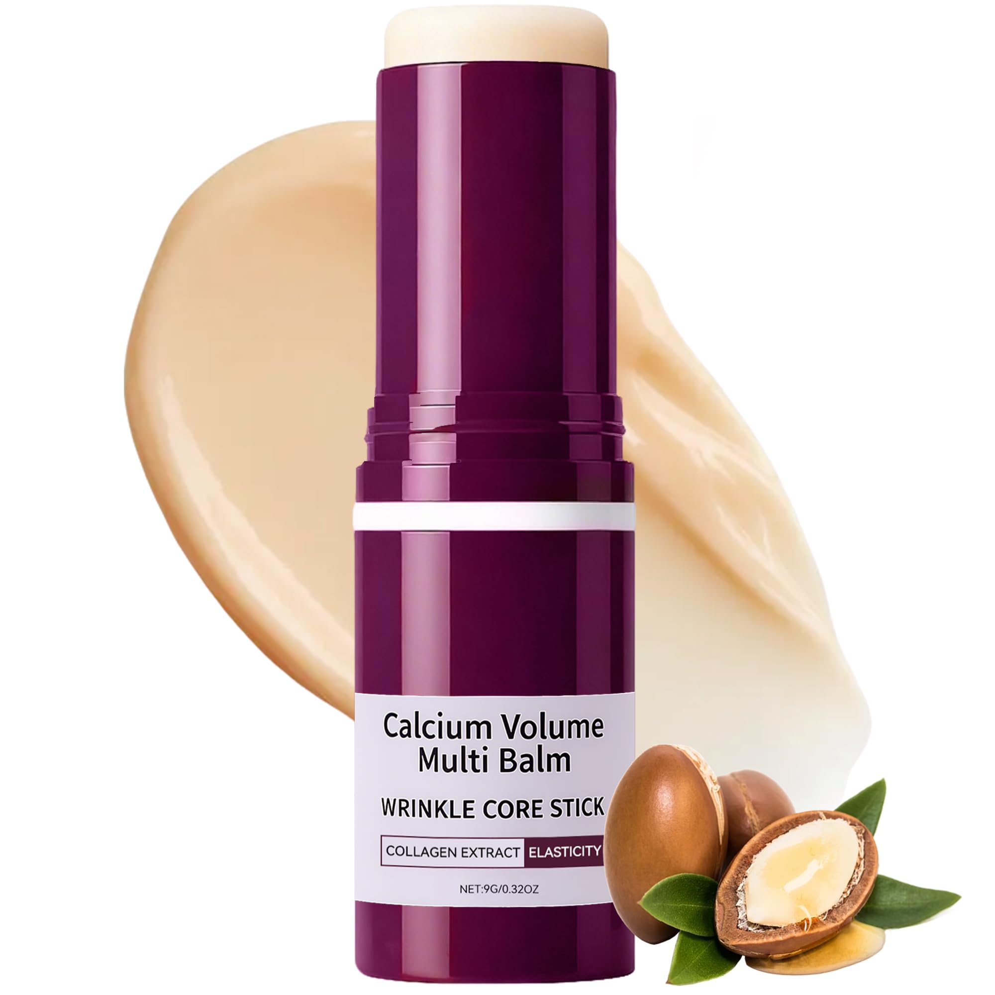 Fleur Luxxe Calcium Multi Balm sur le visage, hydratation instantanée et fini lumineux.