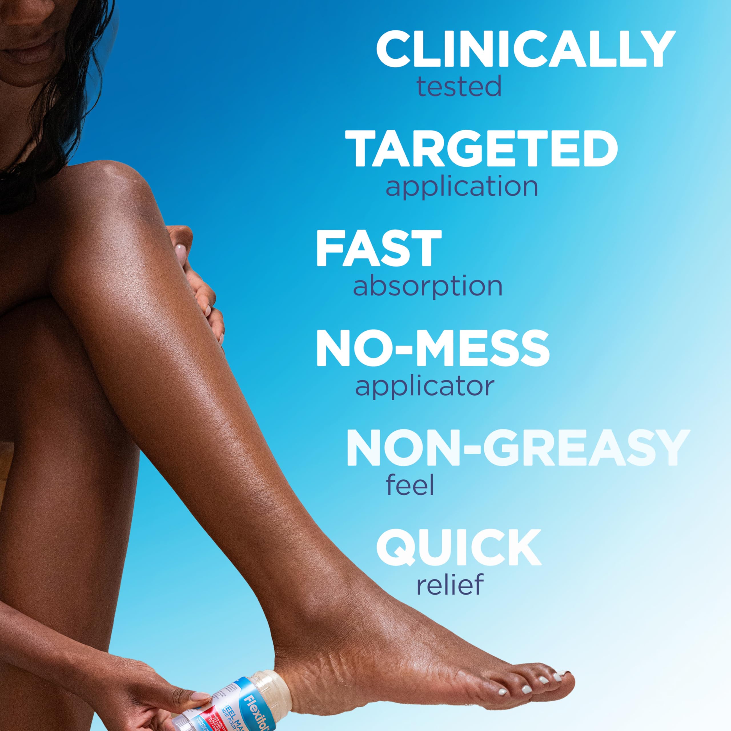 Crème hydratante Flexitol pour pieds avec karité et vitamine E.