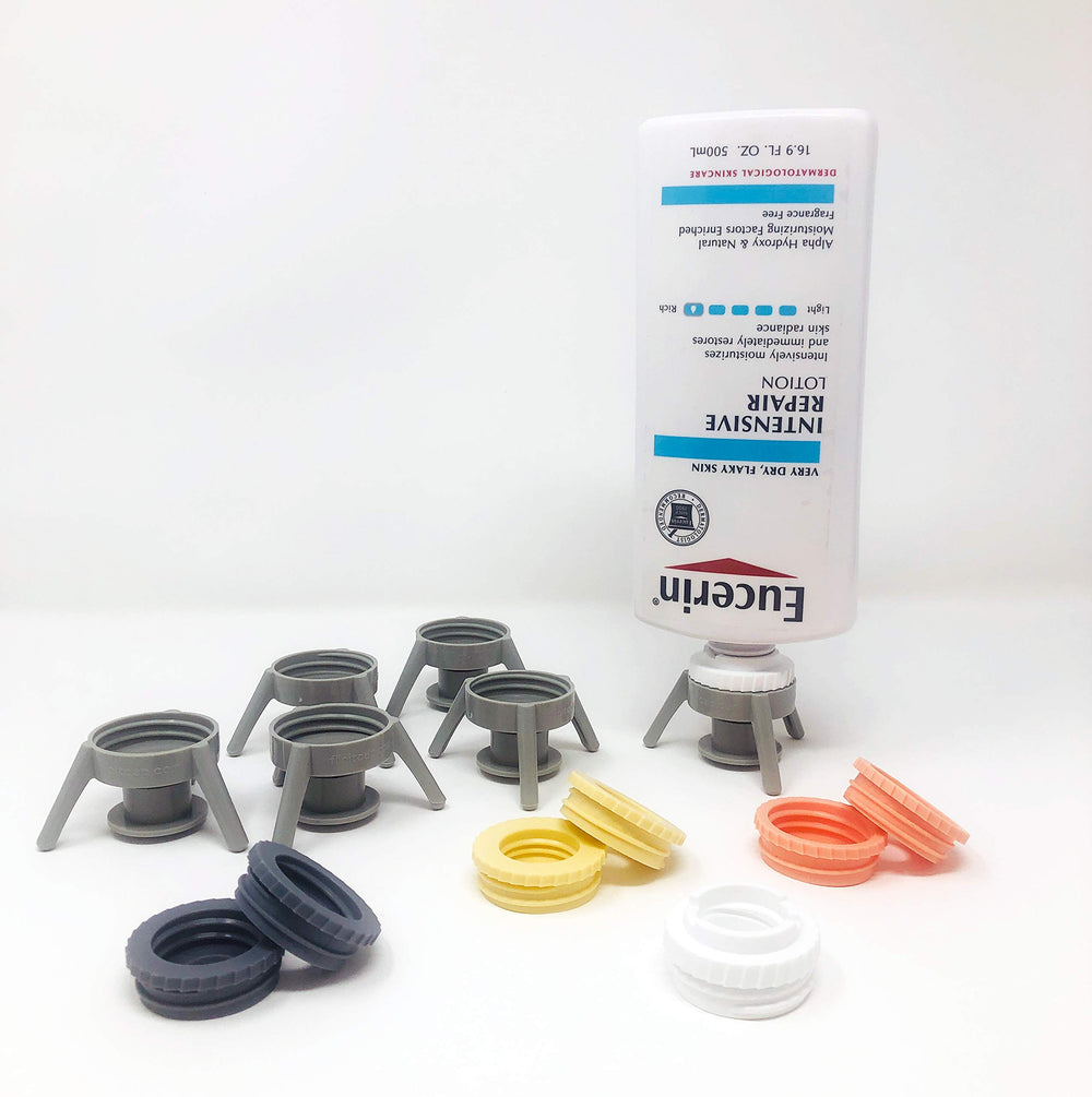 Flip-It! adaptateurs pastel élargissent la compatibilité avec vos bouteilles.