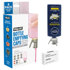 Flip-It! socle inversé pour vidage facilité et récupération de la dernière goutte.