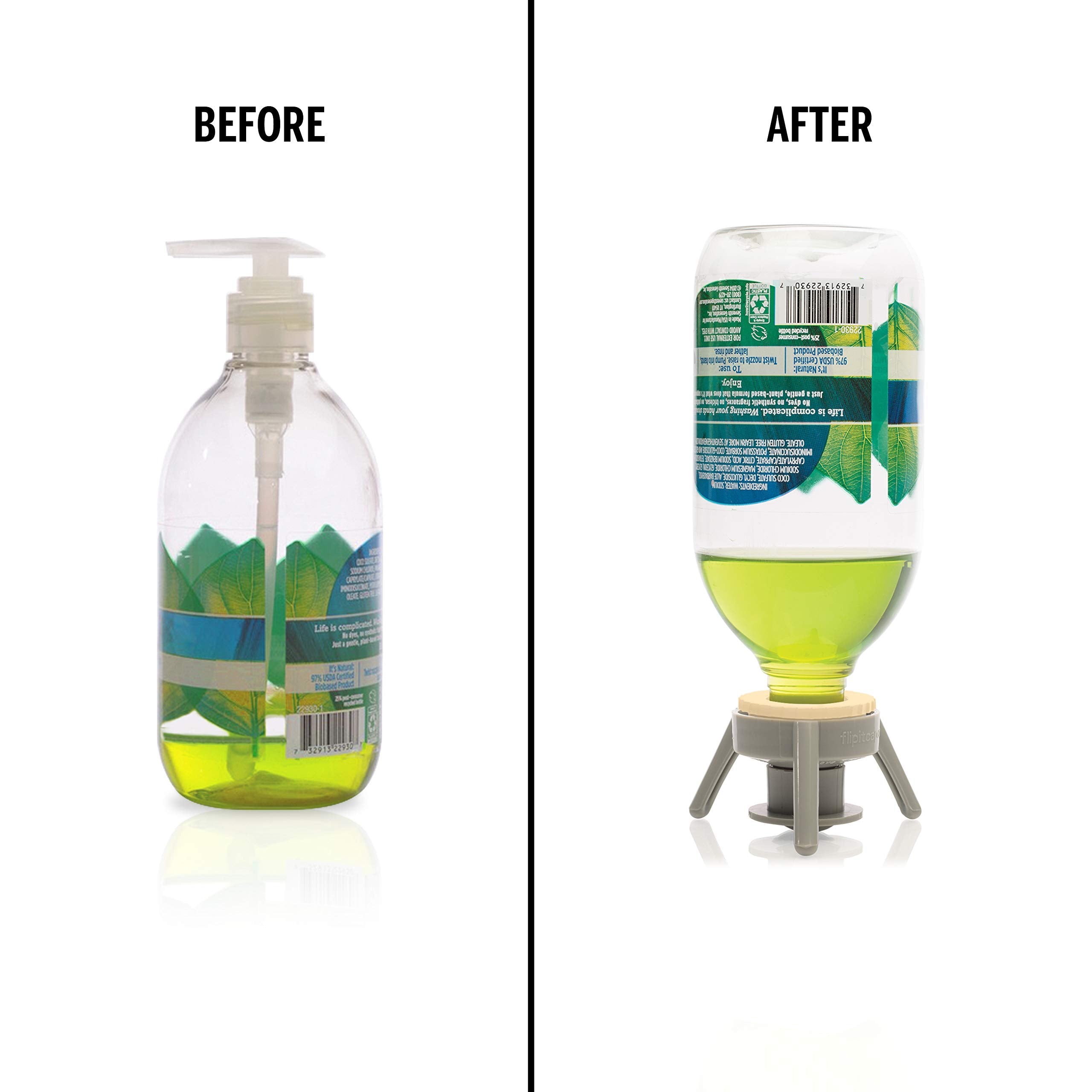 Flip-It! compatibilité universelle pour différents liquides épais.