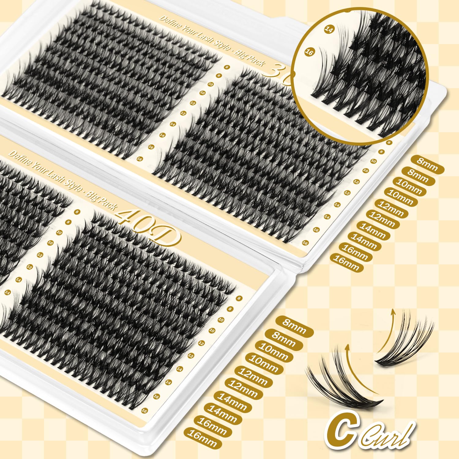 Flomaze liant et scellant: fixation durable pour grappes cils
