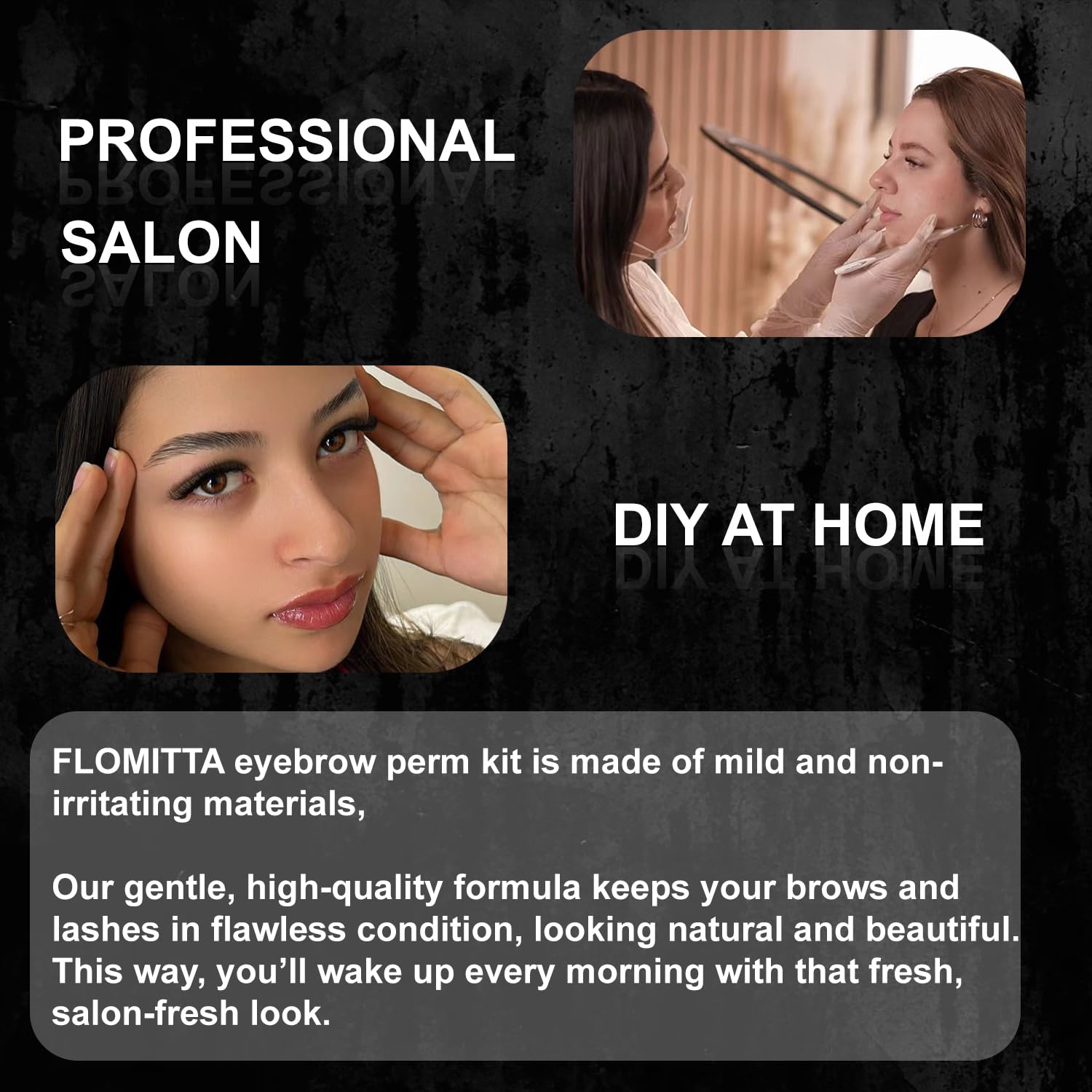 Flomitta brosse sourcils: application précise et uniforme