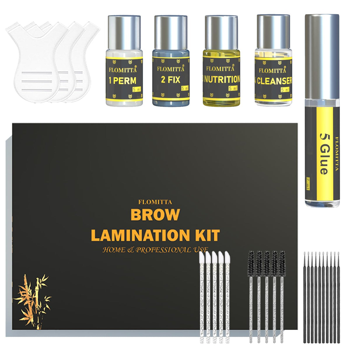 Flomitta kit lamination sourcils: texture légère et effet lift