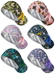 Floraltop bonnet satin bouffant style papillon, pour un look professionnel et confortable.