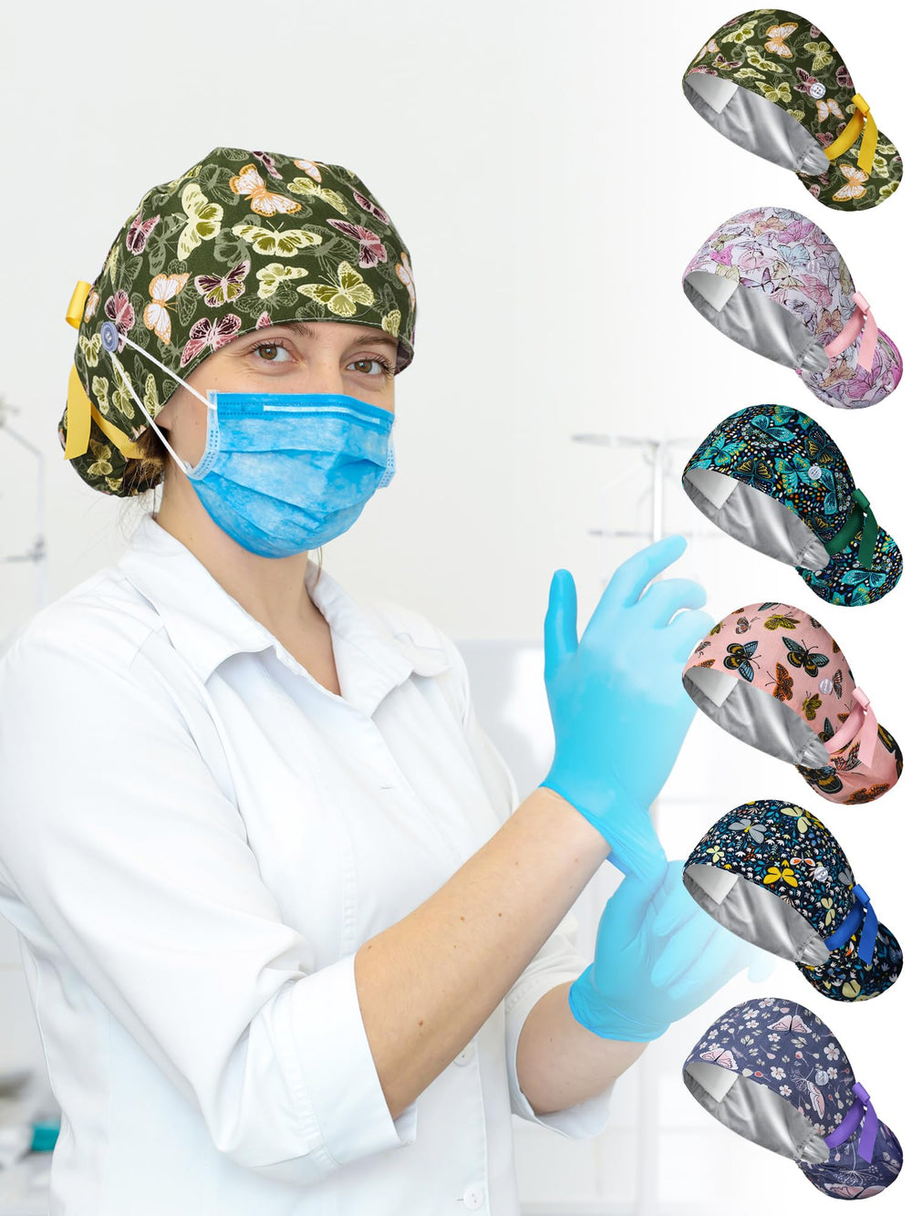 Floraltop bonnet satin polyvalent, applicable en coiffure et en soin.