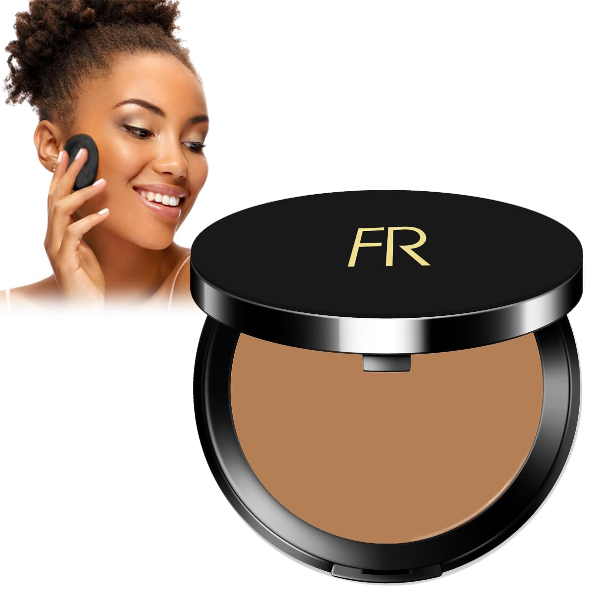 Fond de teint Flori Roberts, emballage pratique et prêt à l’emploi.