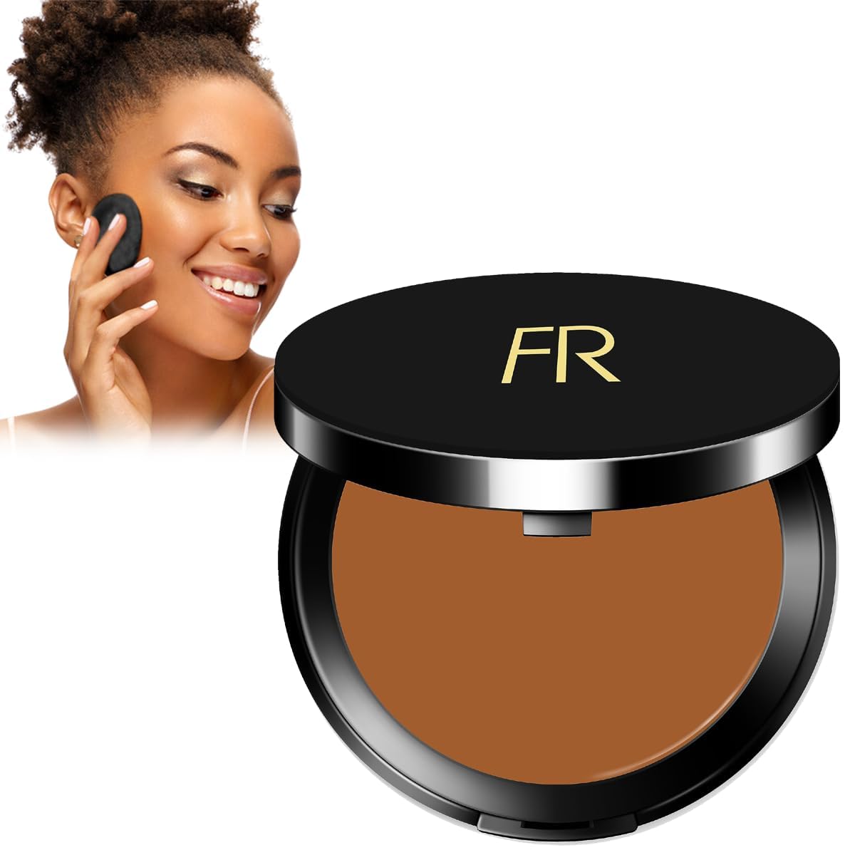 Flori Roberts fond de teint crème-poudre – bouteille élégante pour couverture longue durée