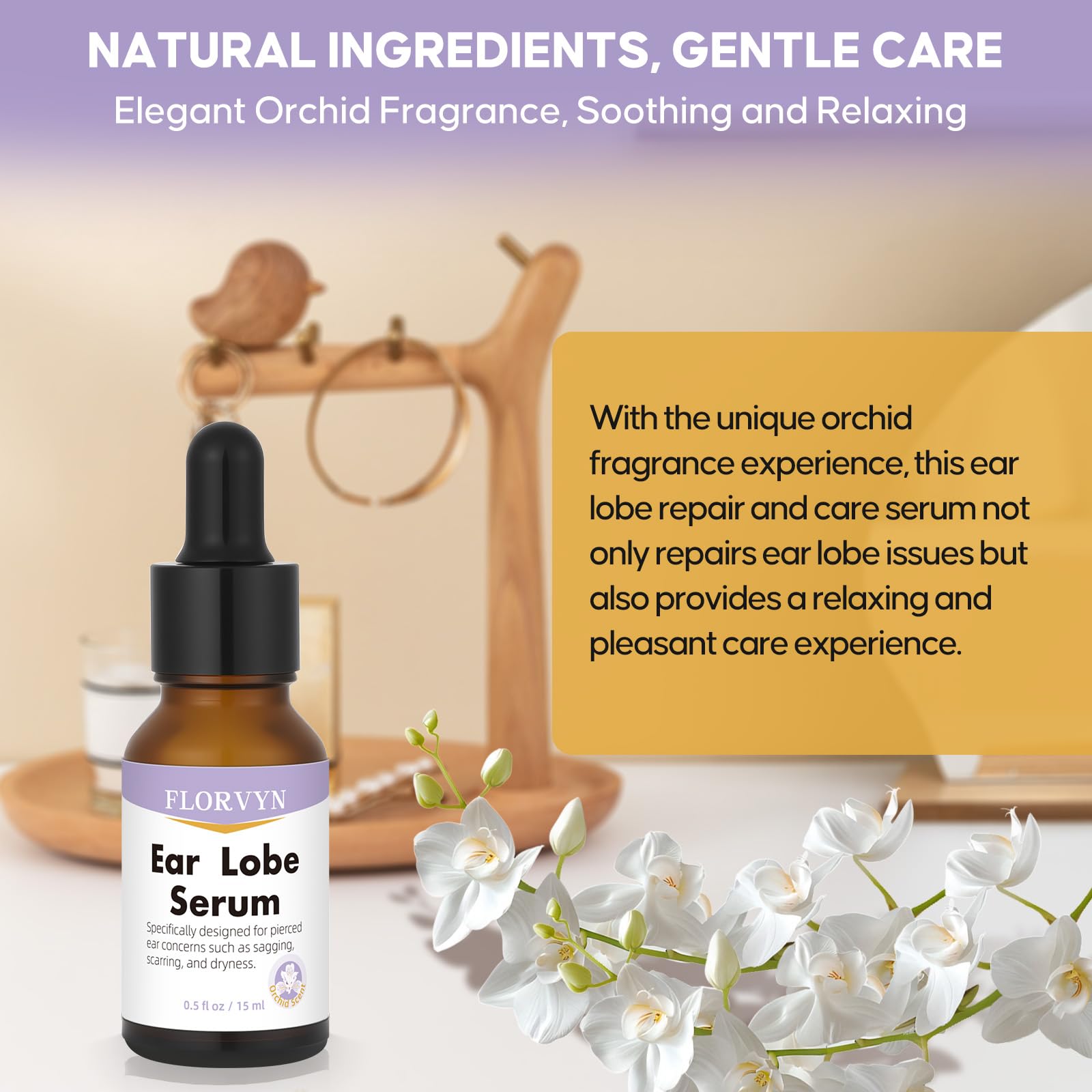 Application nocturne Florvyn sur le lobe pour la récupération