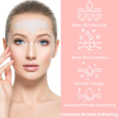 Application facile des patchs Floverkity frontaux en silicone sur le visage.