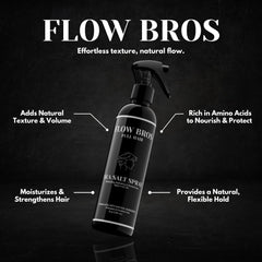 Flow Bros Ingrédients vitamine B5 et amarante – hydratants pour cheveux.