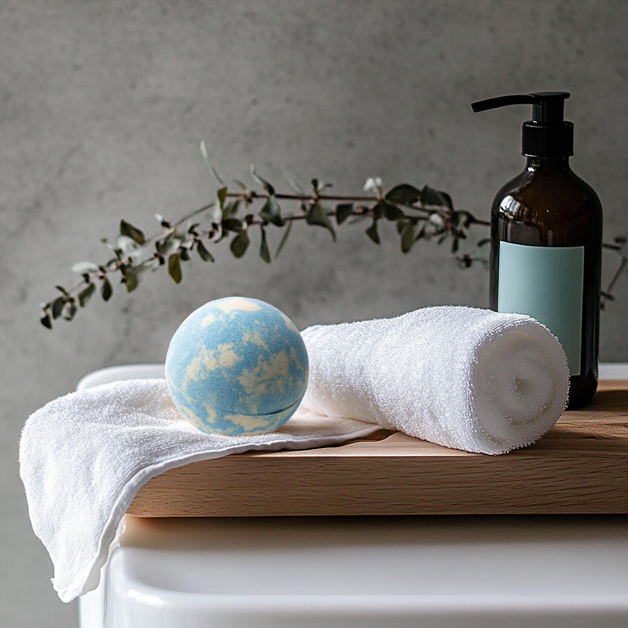 FlowBredolent bombe-bain eucalyptus : respiration plus fraîche et peau réconfortée