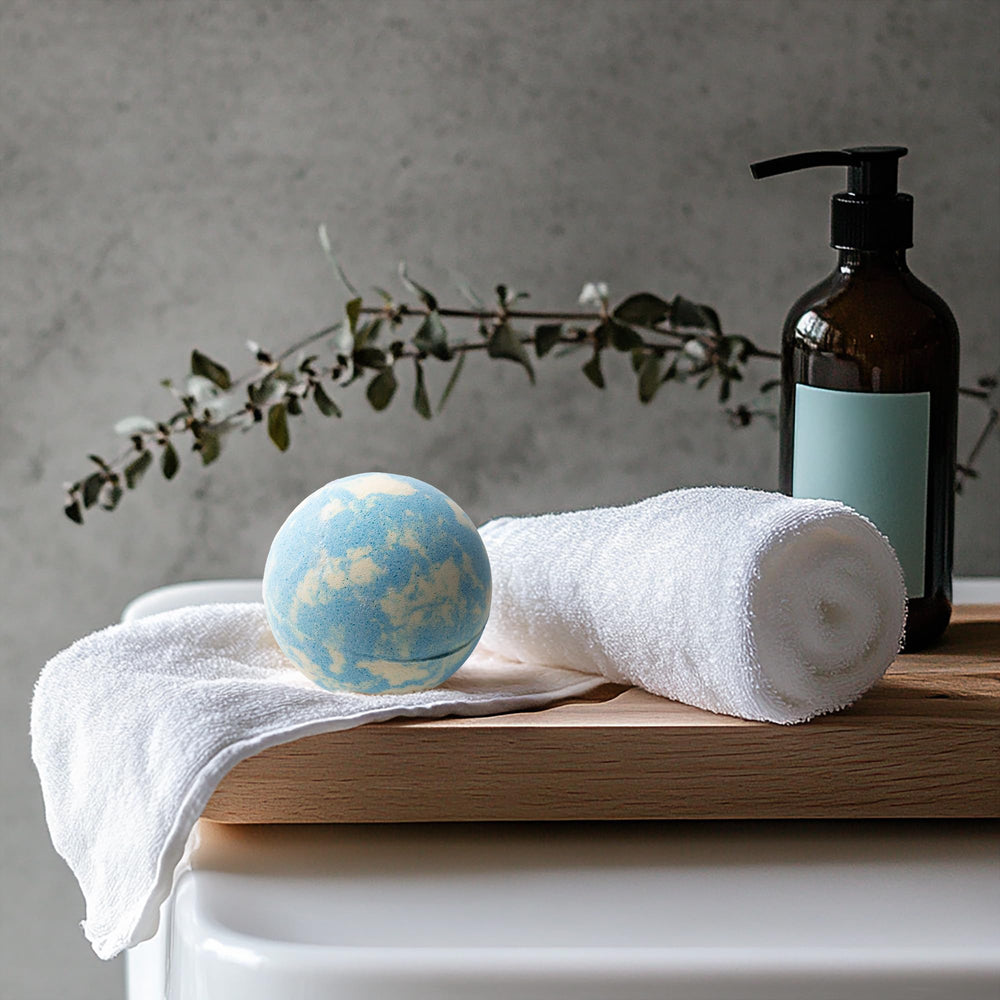 FlowBredolent bombe-bain eucalyptus : respiration plus fraîche et peau réconfortée