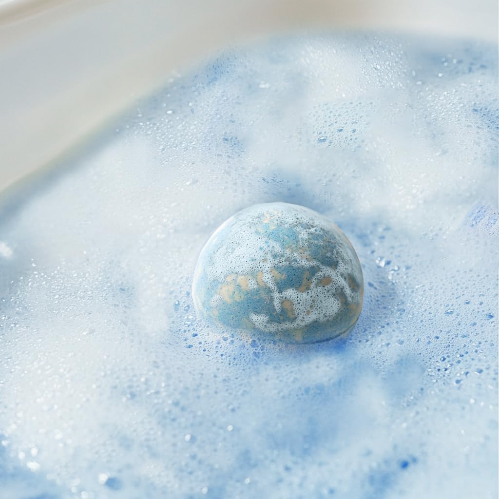 FlowBredolent bombe-bain violette : notes délicates et douceur enveloppante