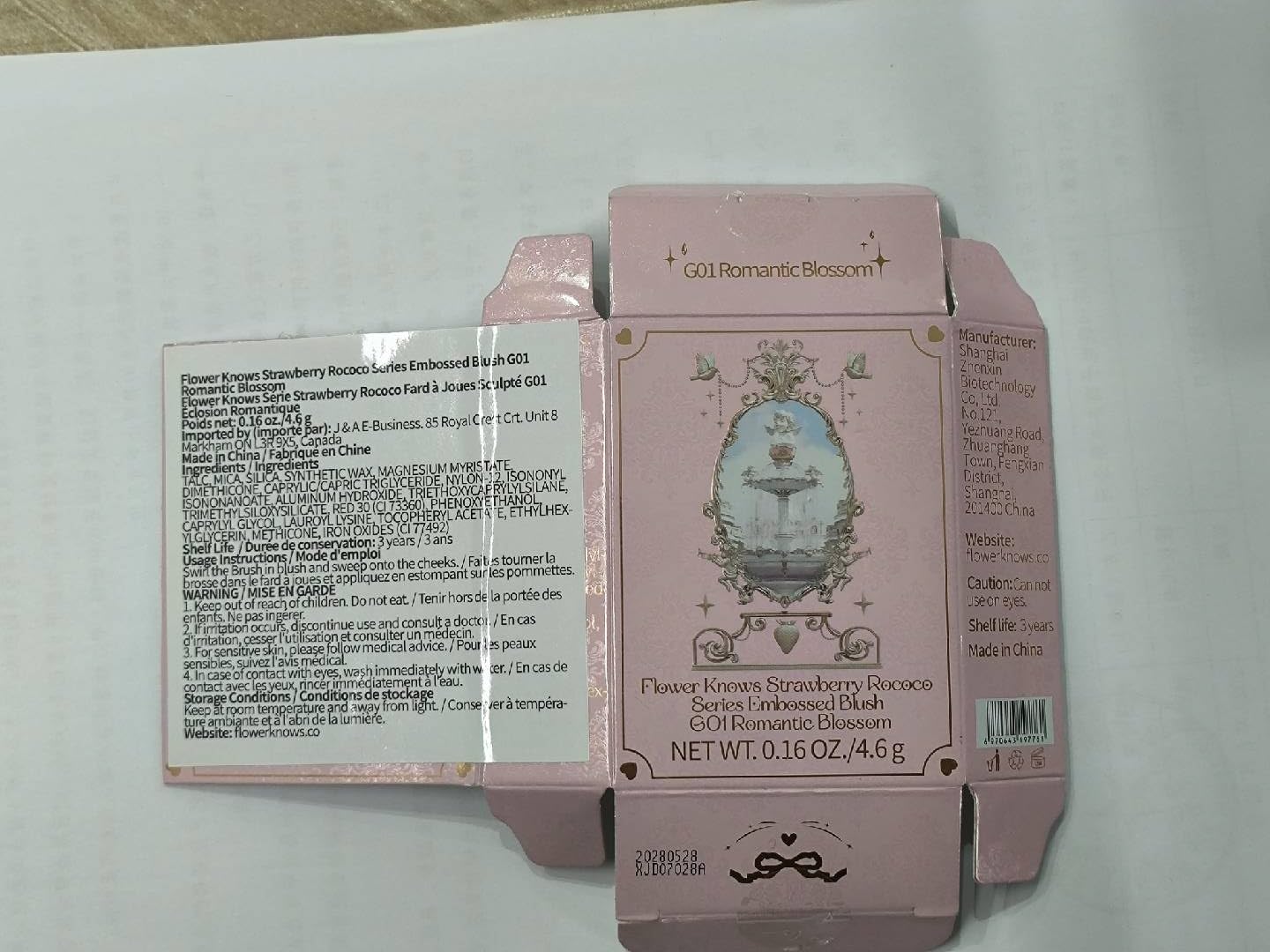 Flower Knows blush rosé sur les pommettes pour teint frais