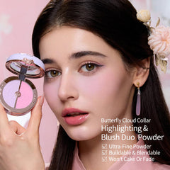Flower Knows duo fard joues lilas et fuchsia offre un éclat modulable.