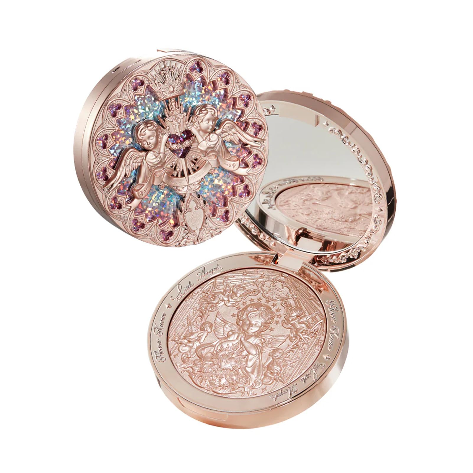 Flower Knows Little Angel enlumineur en relief, éclat doux et durable sur les pommettes.