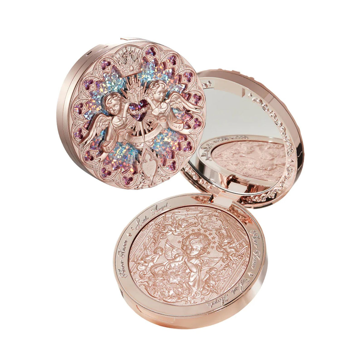 Flower Knows Little Angel enlumineur en relief, éclat doux et durable sur les pommettes.