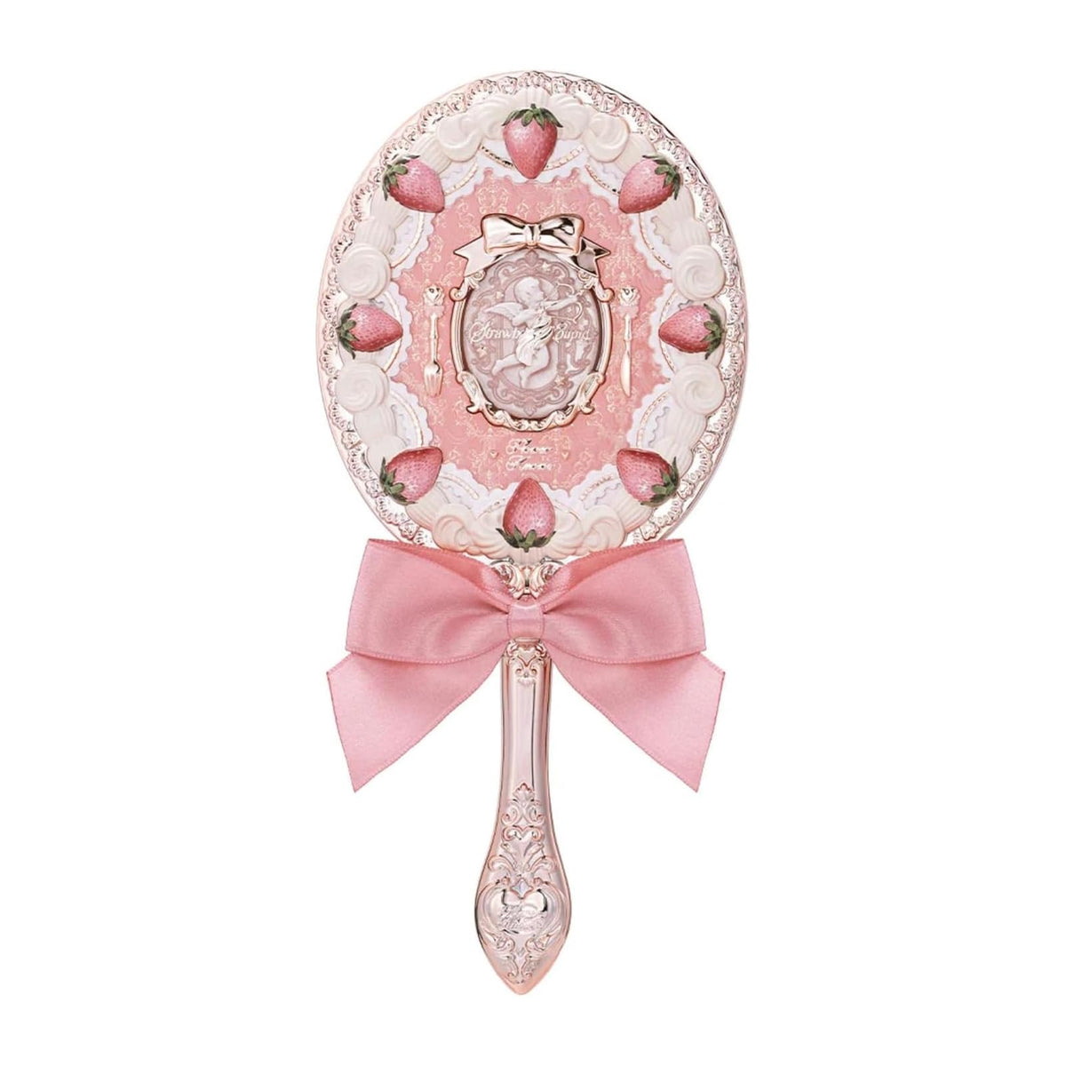 Flower Knows Miroir Fraise Cupidon, motif raffiné pour un look frais et quotidien.