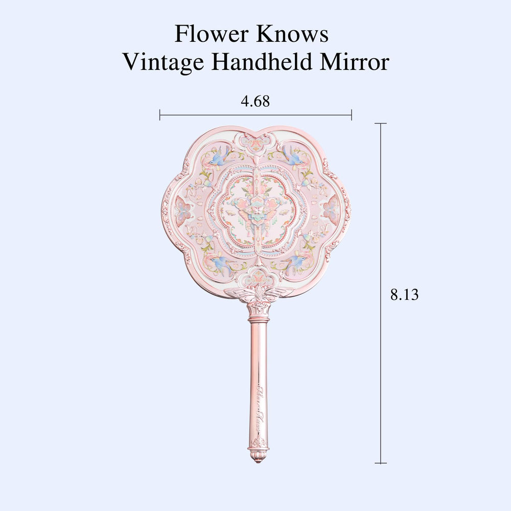 Flower Knows Miroir main nuage papillon lotus rose, vue arriere, style raffine