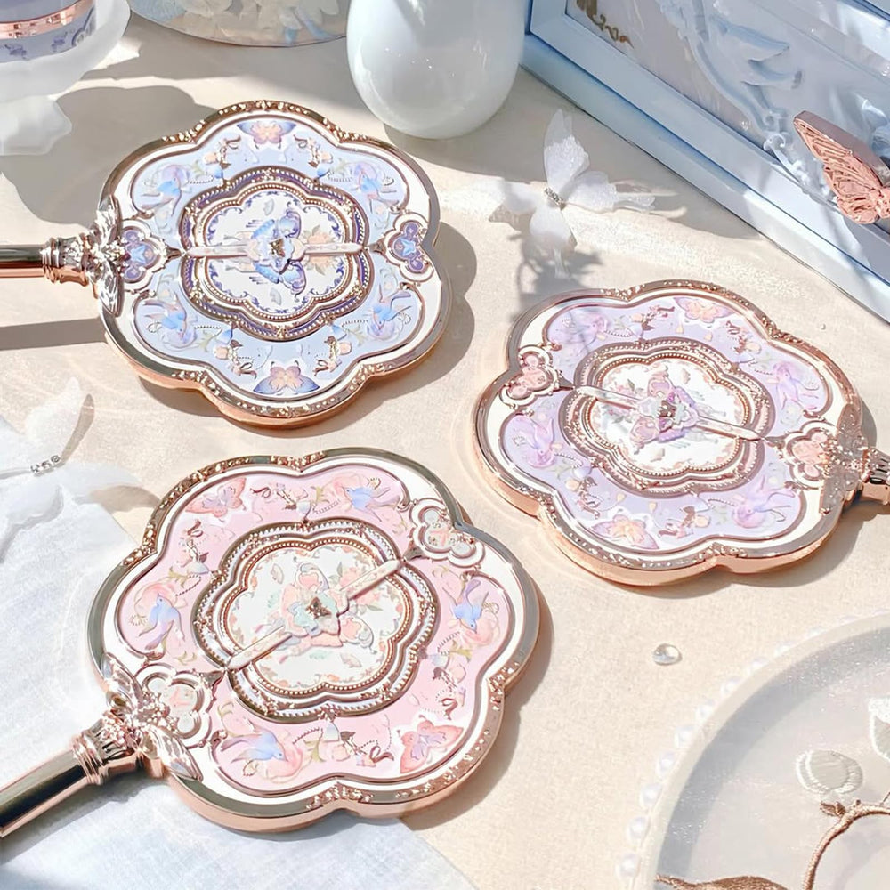 Flower Knows miroir-usage-quotidien-nuage-papillon-lotus-rose, touche sophistique