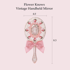 Flower Knows Miroir Verre Clair Cadre Plastique, réflexion nette et légère.