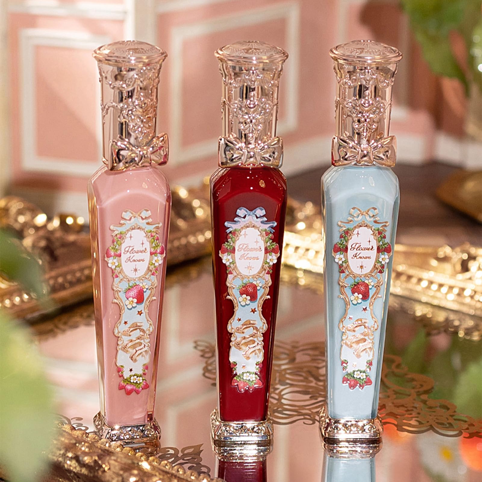 Emballage Rococo chic Flower Knows pour une présence glamour.
