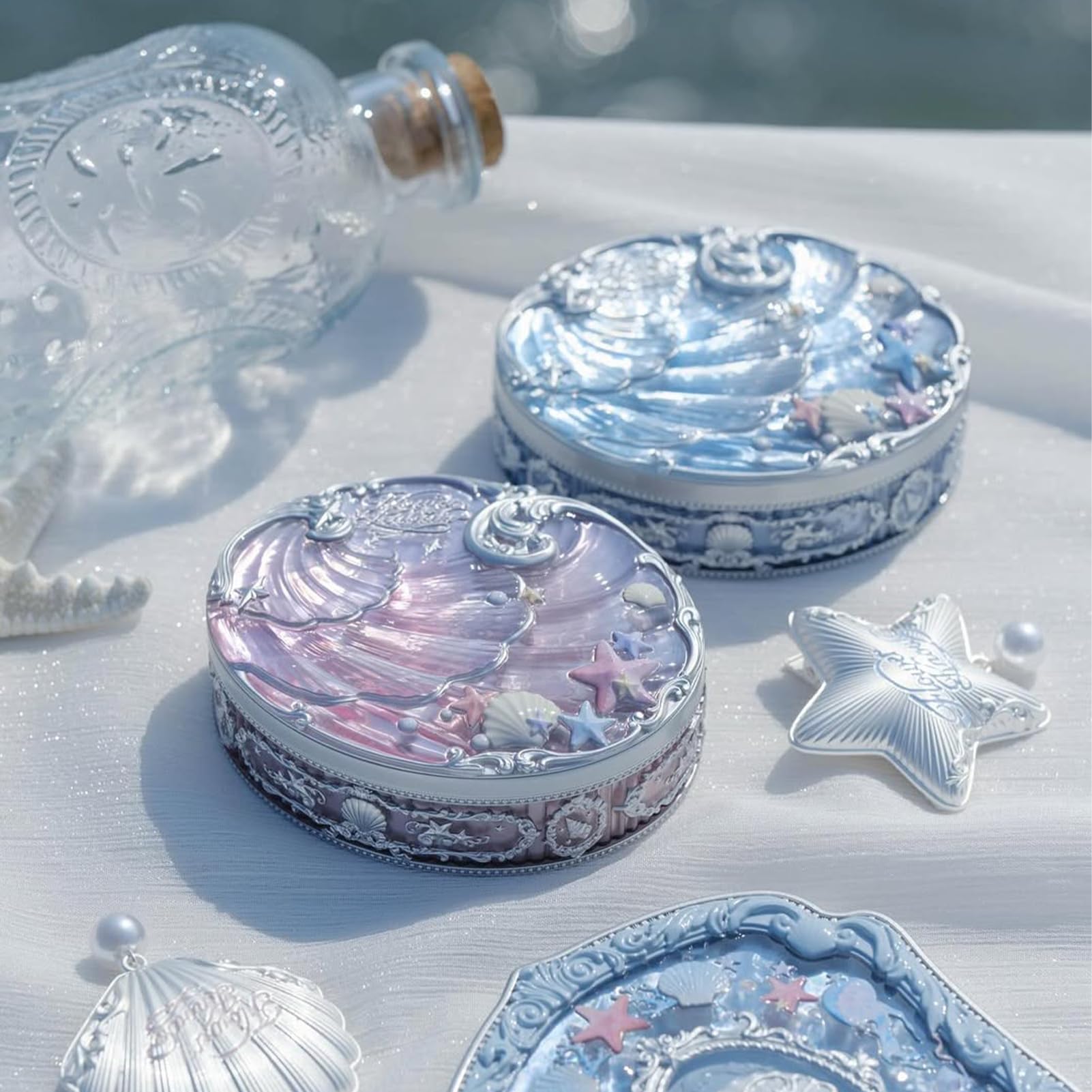 Compacte portable Flower Knows Jewel Collection avec miroir