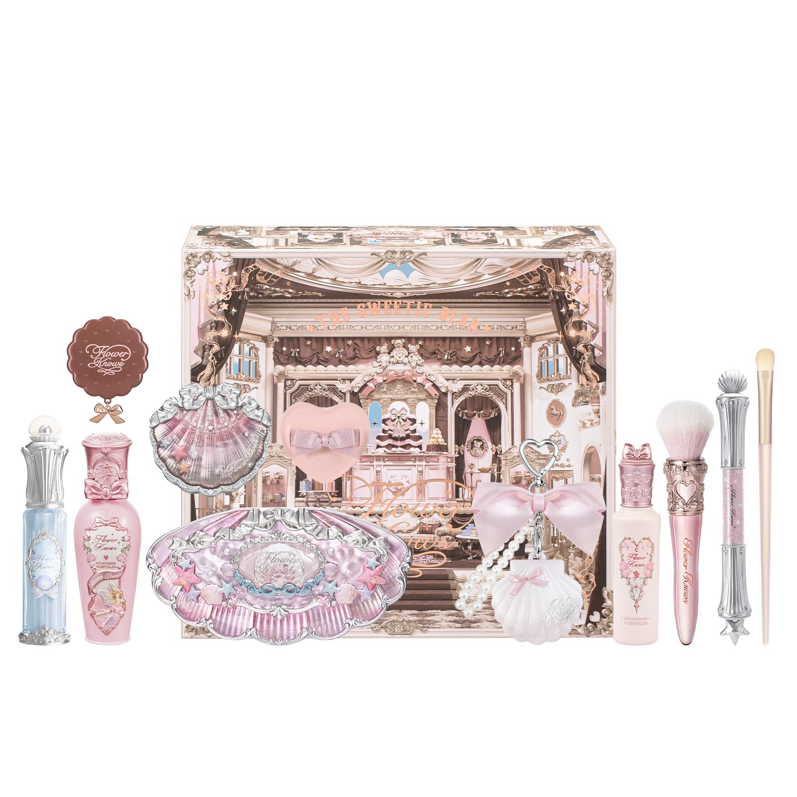 Flower Knows Shell’s Jewel gloss pour lèvres – éclat durable pour retouches.