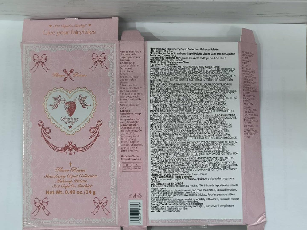 Avertissement yeux Flower Knows Strawberry Cupid palette