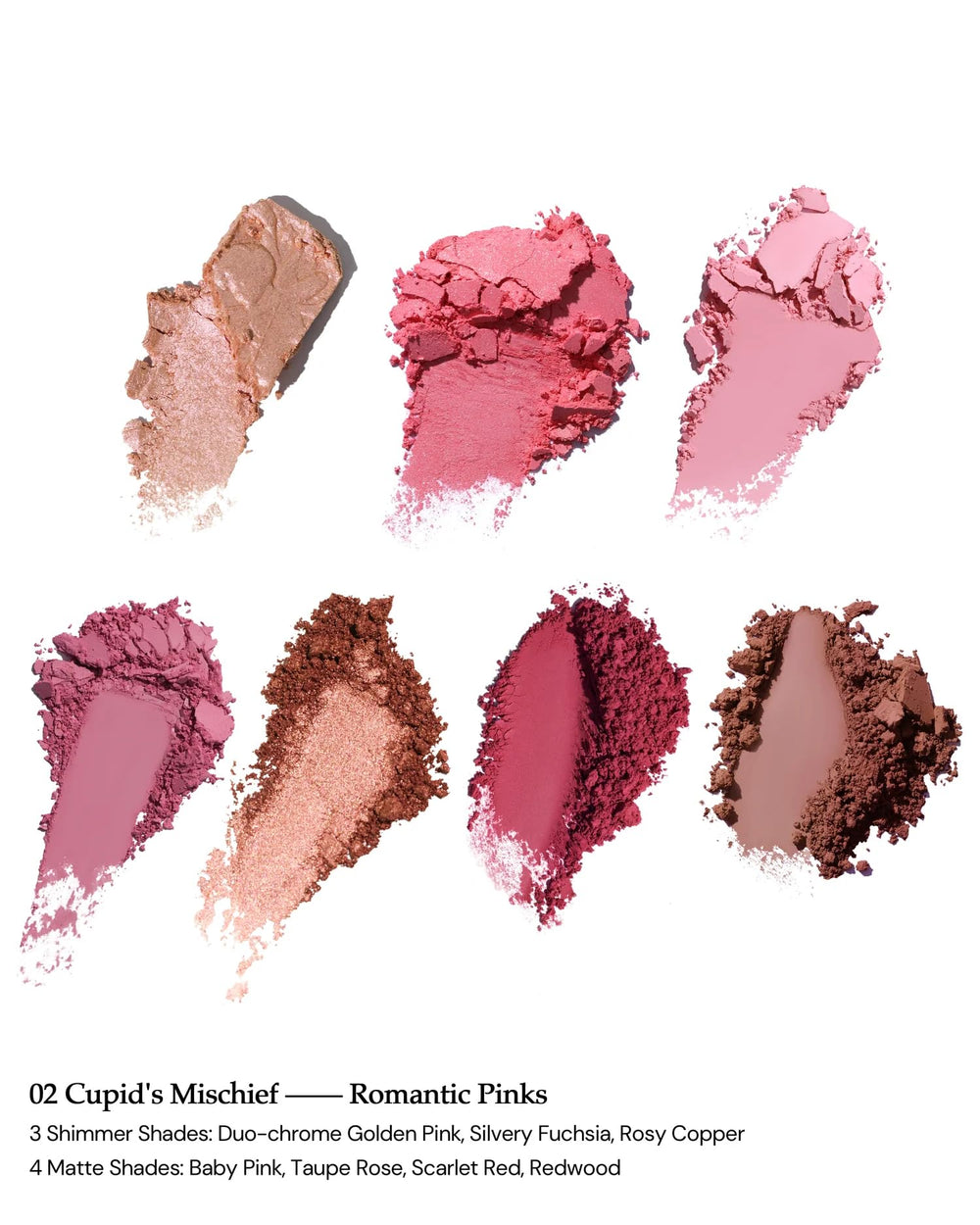 Ouverture de la Flower Knows Strawberry Cupid Palette montrant les teintes