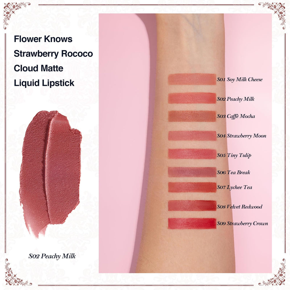 Applicateur précis Flower Knows Strawberry Rococo assure une application uniforme.