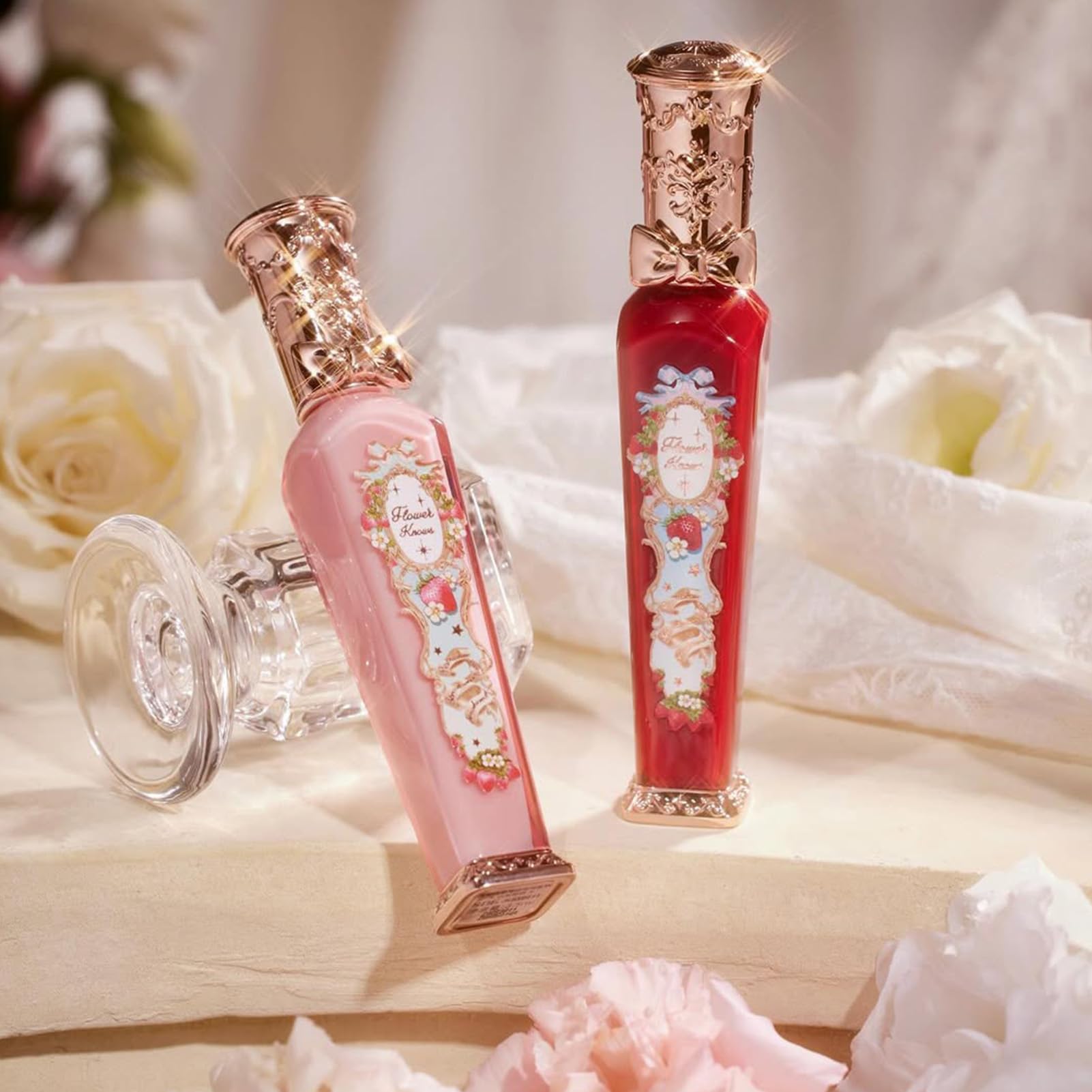 Transfert maîtrisé et tenue longue durée Flower Knows Strawberry Rococo.
